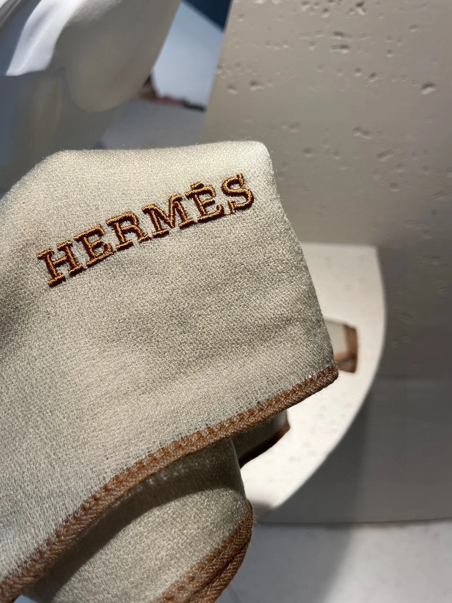 Шарф из кашемировой пряжи Hermes
