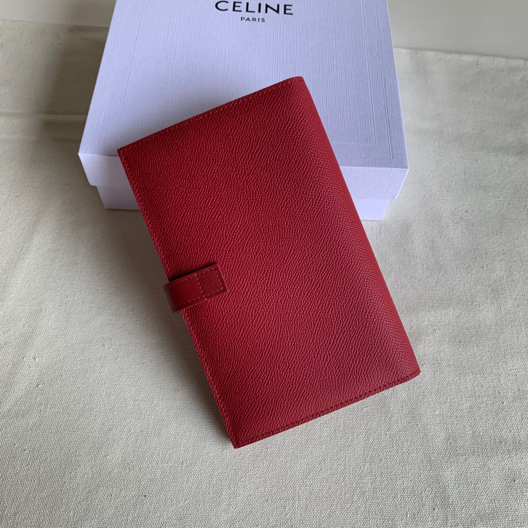 Длинный кошелек Celine - Кошелек с ремешком из крупнозернистой телячьей кожи - 2 шт.