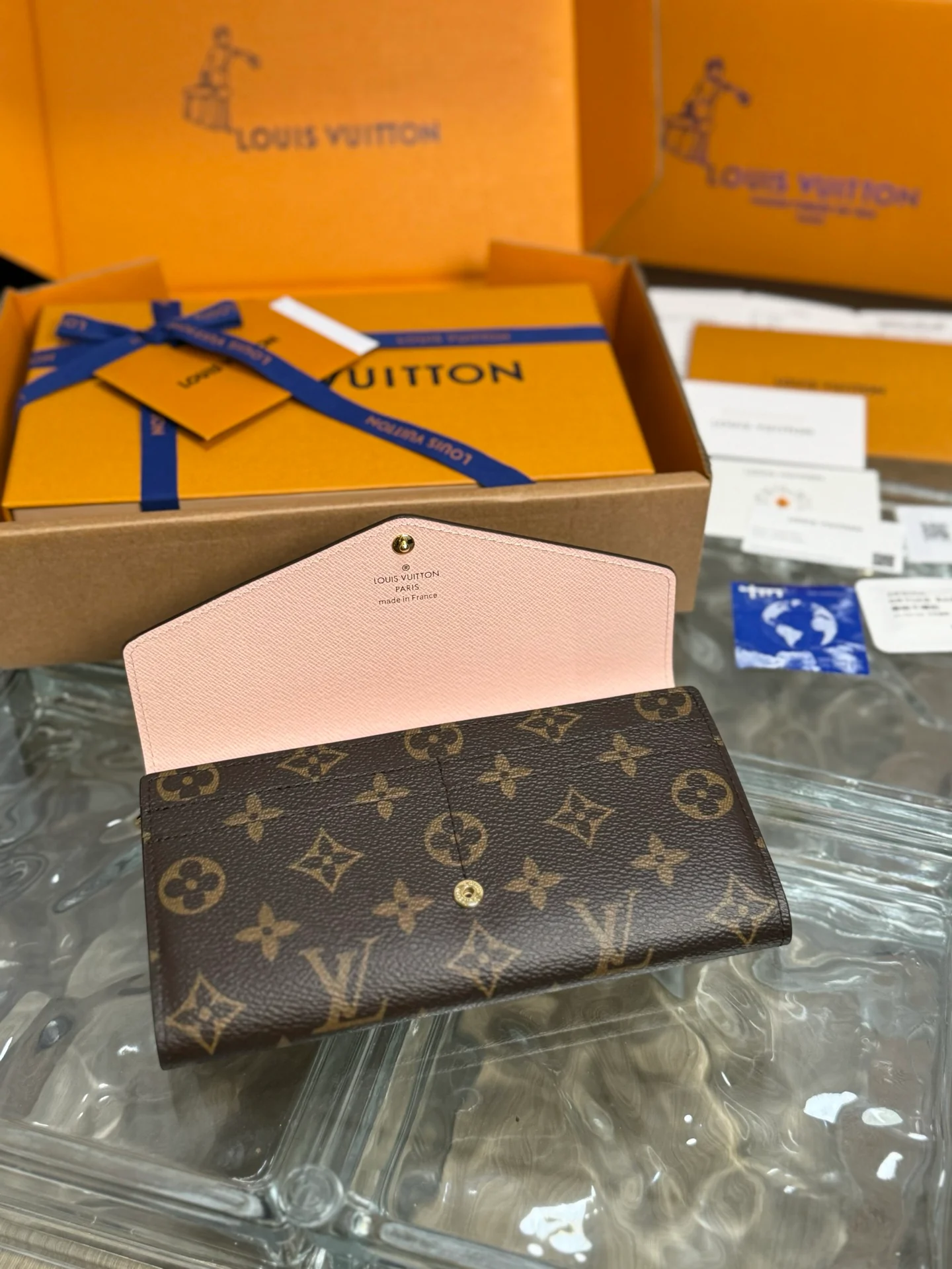 Кошелек-конверт LV-m62235-Sarah - розовый