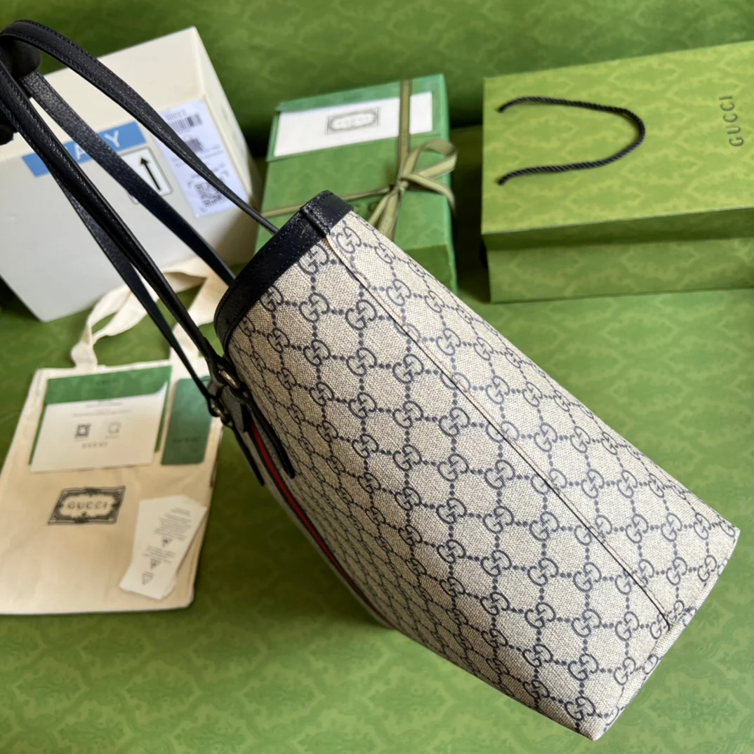 Сумка-тоут Gucci Ophidia Medium Square (38x28x14 см) - синяя