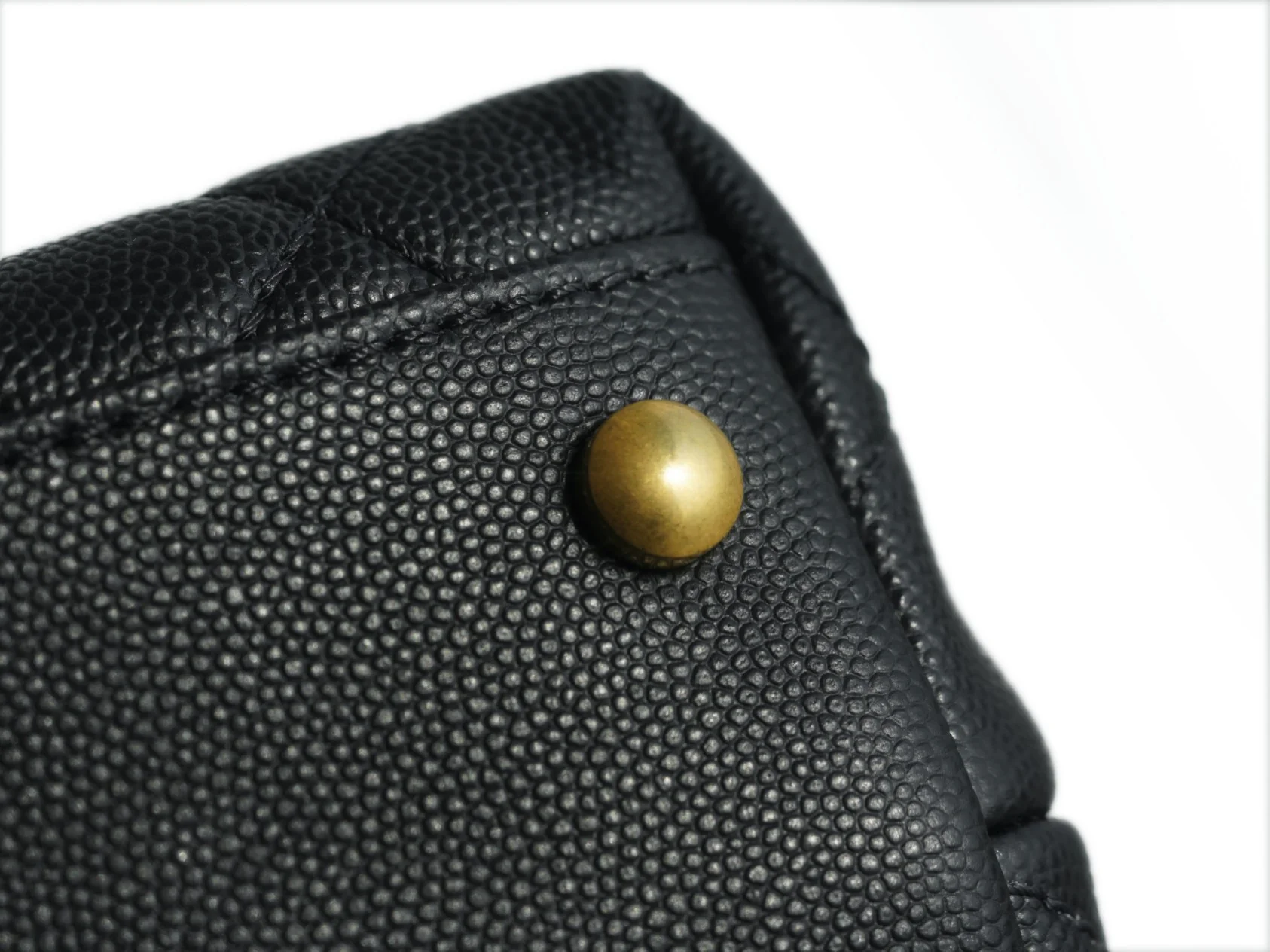 Сумка Chanel Handle 28 - с ручкой из кожи ящерицы - большая, черная