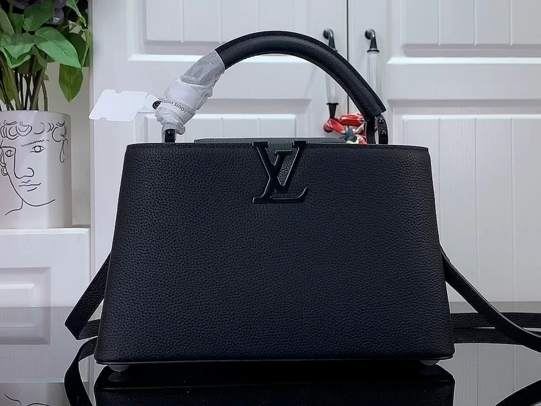 m23955-LV-capucines-bb Черная сумка Warrior/сумка через плечо, черная, средний размер