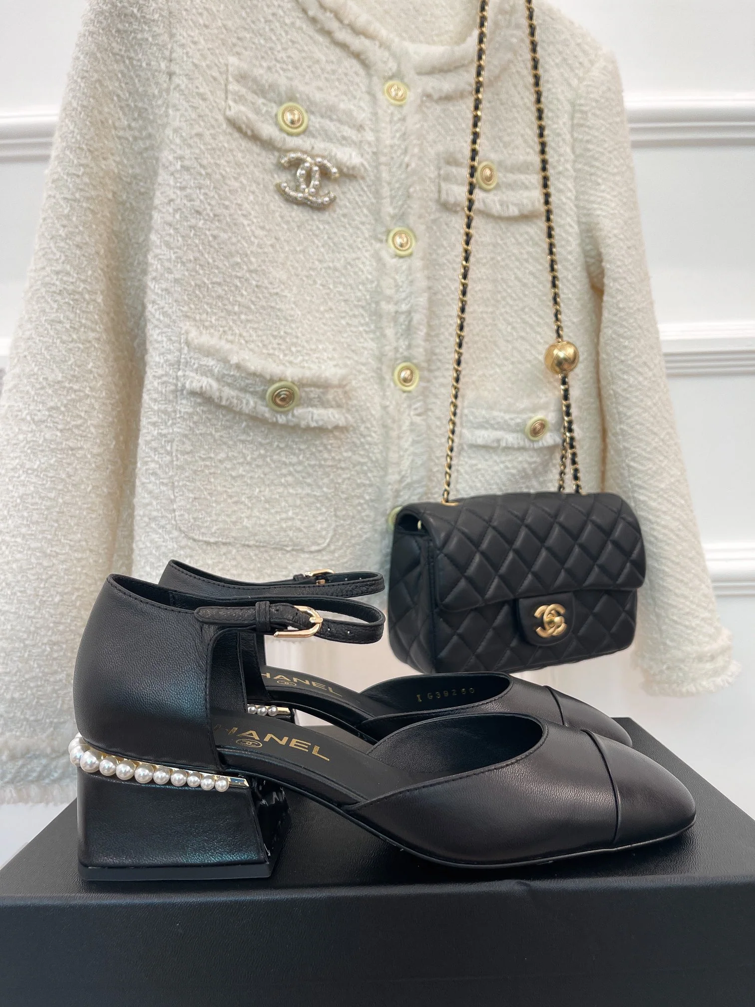 Chanel - Туфли ?Мэри Джейн? с жемчугом - Размеры 35-39-40-41 (изготовление на заказ)