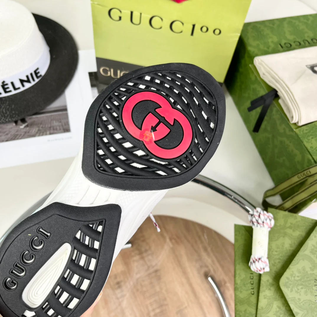 Новинка Gucci 2022 года - Массивные туфли - Женский стиль - Белые