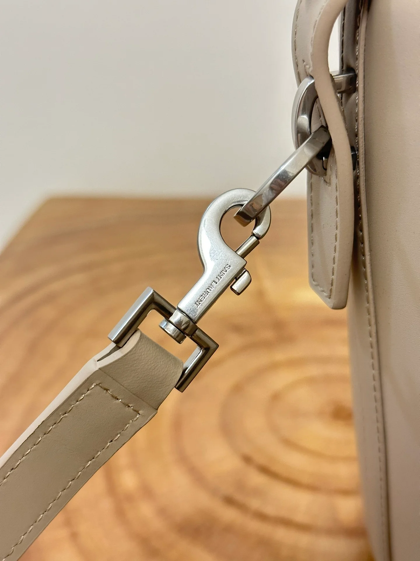 Сумка-ведро YSL Le 37 - Маленькая - Бежево-серый