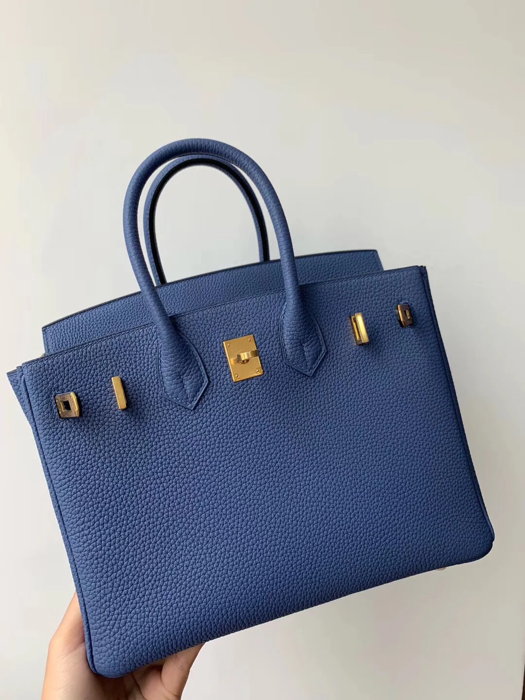 Hermes-birkin-25-togo-7e-blue-birghton-bright blue-gold buckle