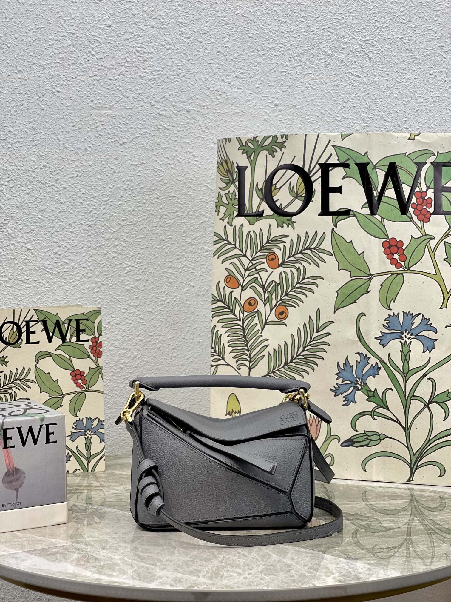Мини-пазл Loewe ?Кожура личи? сине-серого цвета