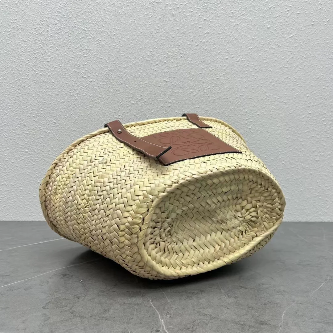 Соломенная сумка Loewe - 40 см - Большая - Коричневая