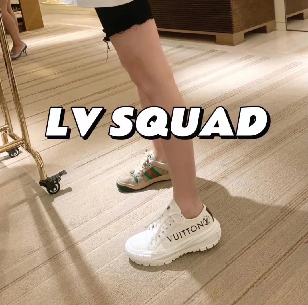 Обувь LV - LV Squad - Весна 2022 - Повседневные туфли на платформе - Белые