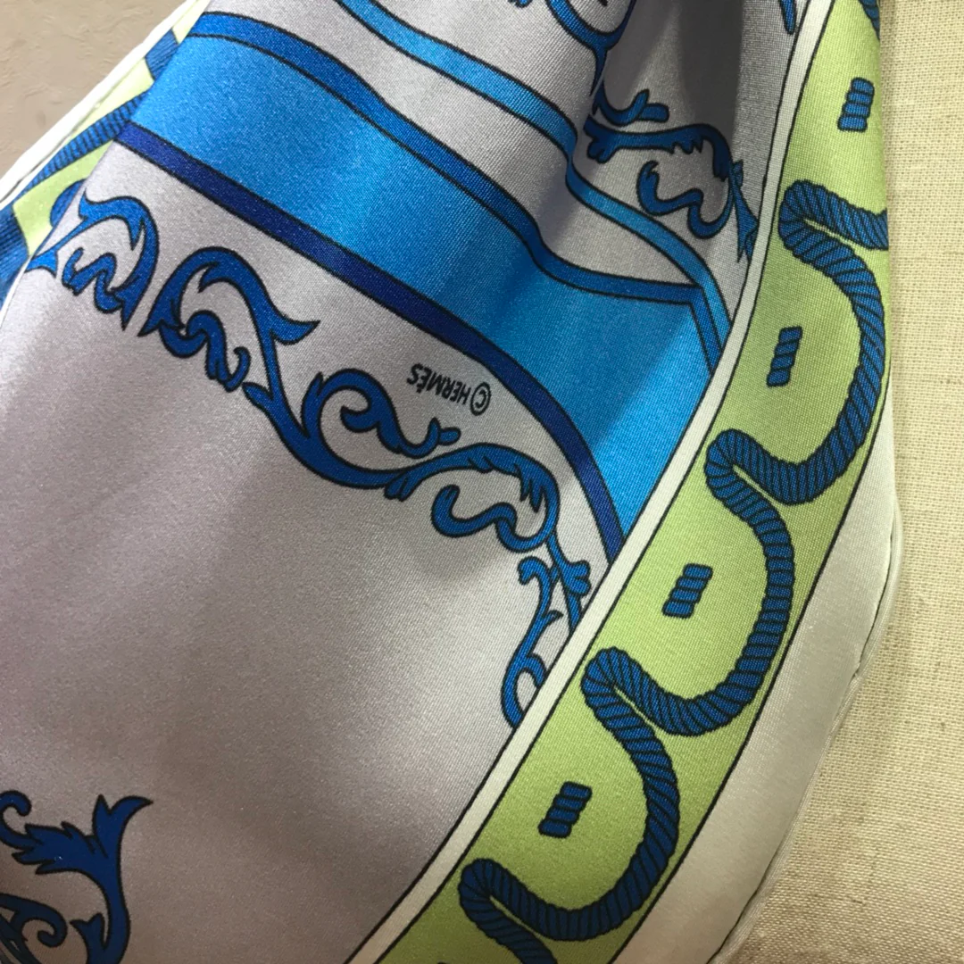 Hermes - Новейший шарф Garden Diamond - 100% - Твиловый шелк - 43 - 115 см - 6