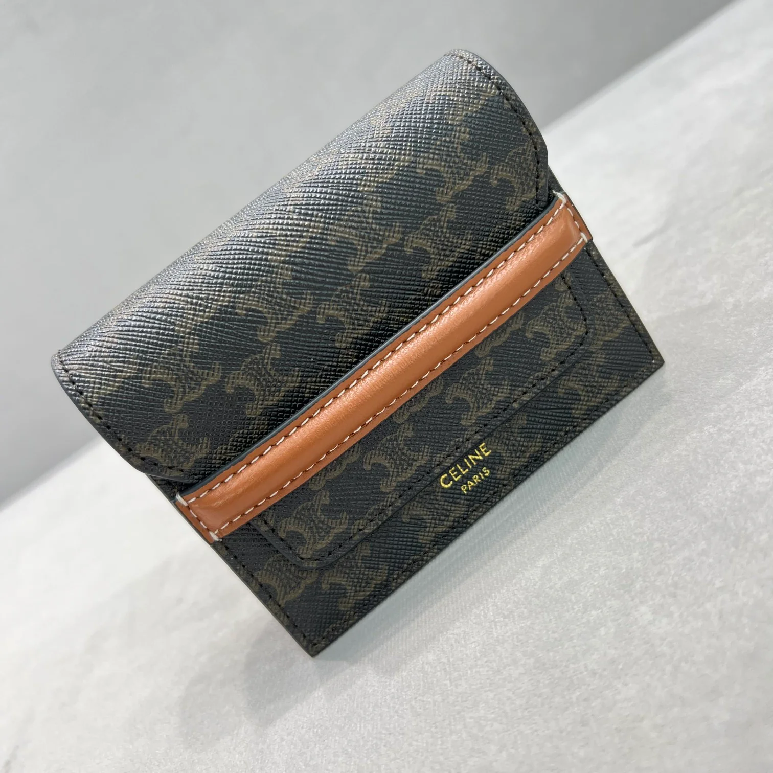 Celine-老花系列 翻盖钱包卡包