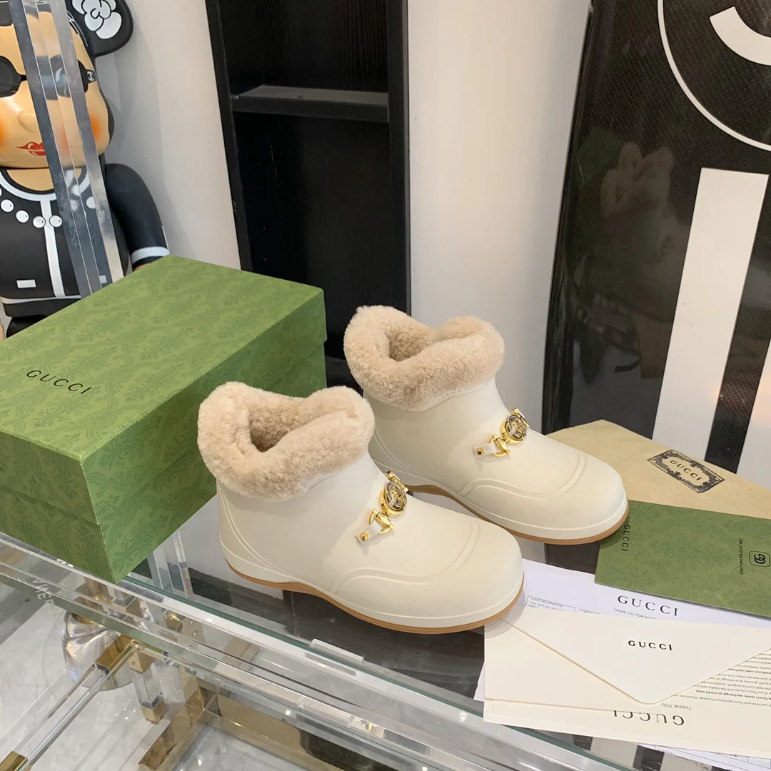 Gucci - Теплые шерстяные зимние сапоги