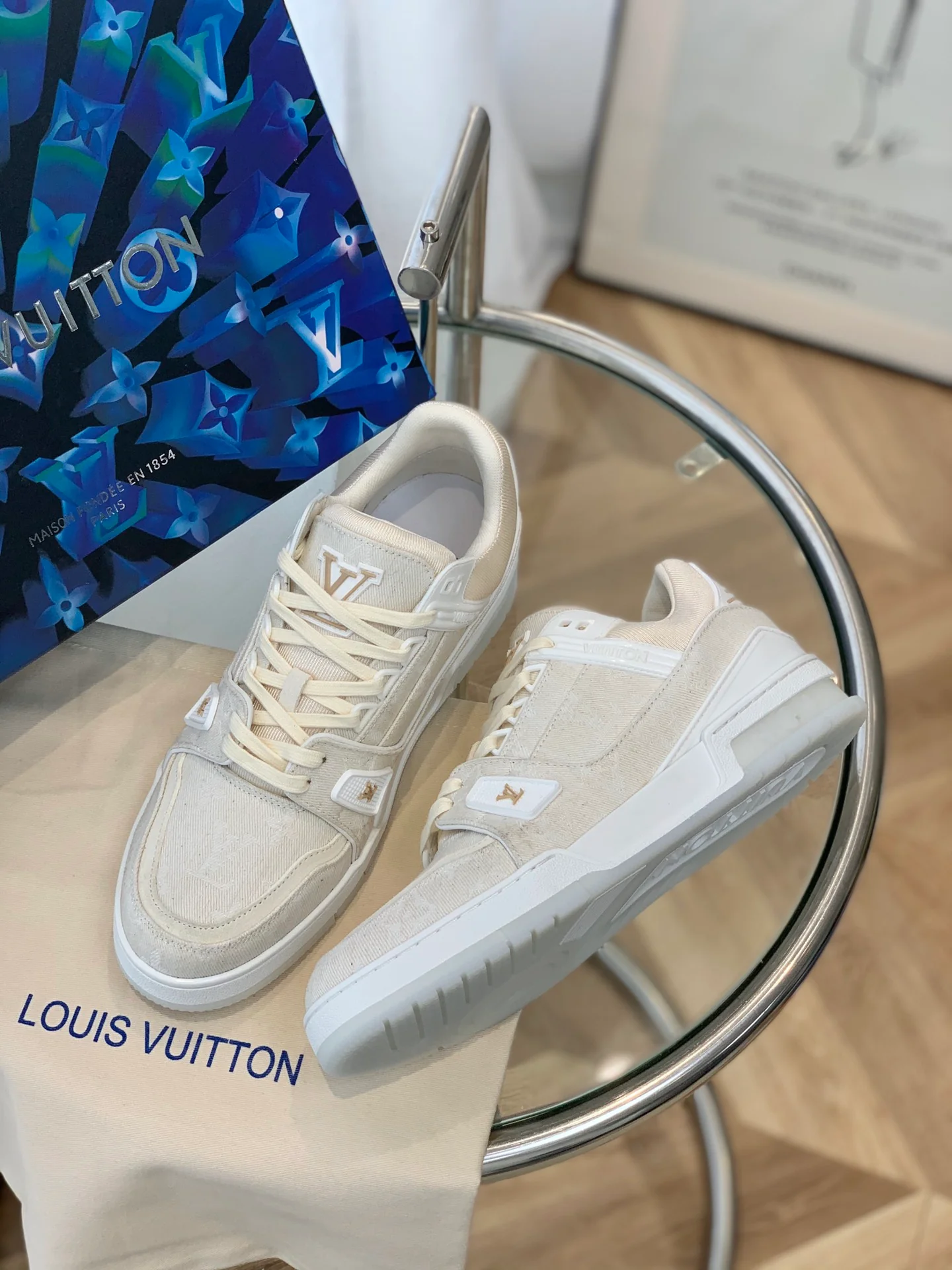 Кроссовки LV Trainer Series - Унисекс - Абрикосовый цвет