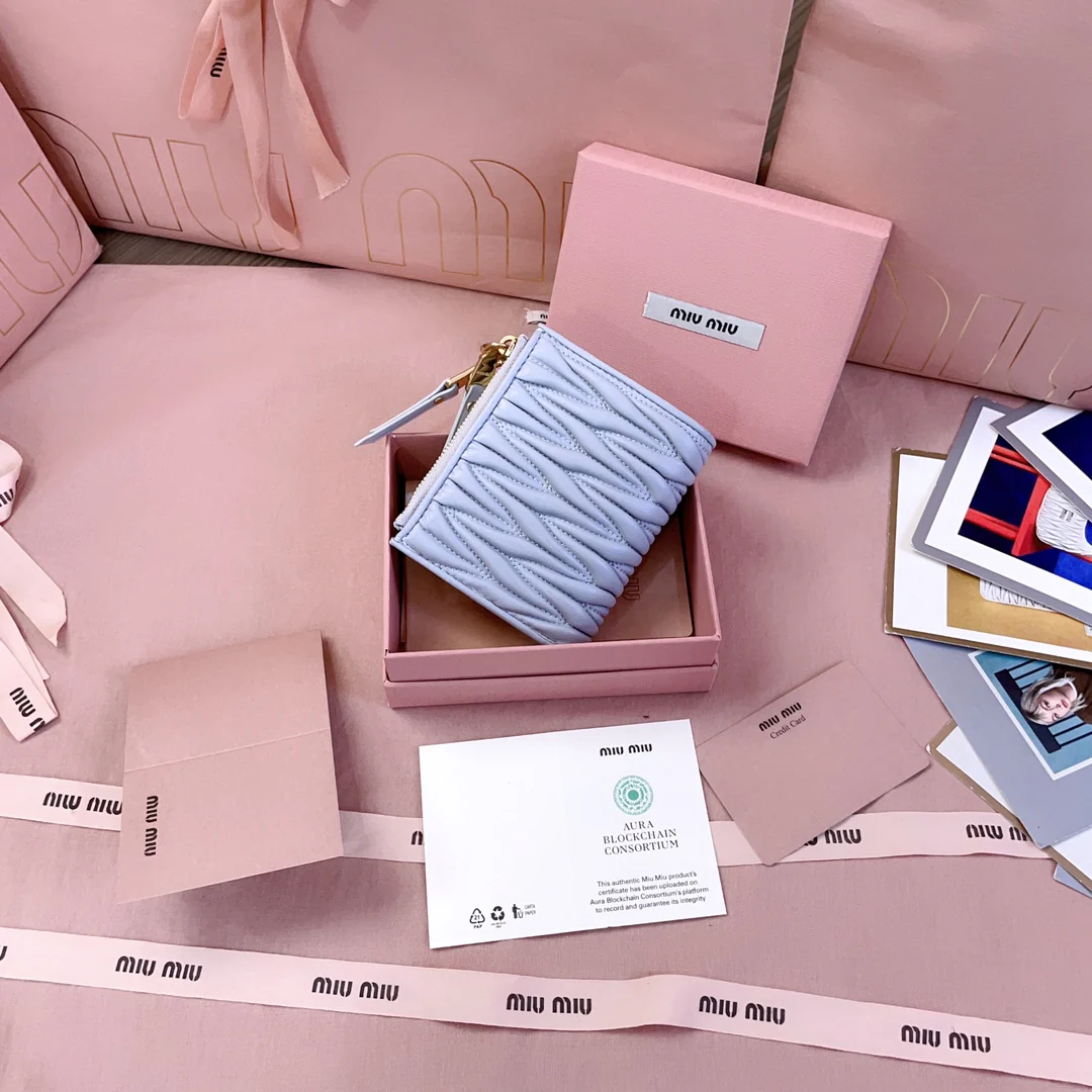 Miu Miu-5mv017-карманный-кошелек-маленький-синий