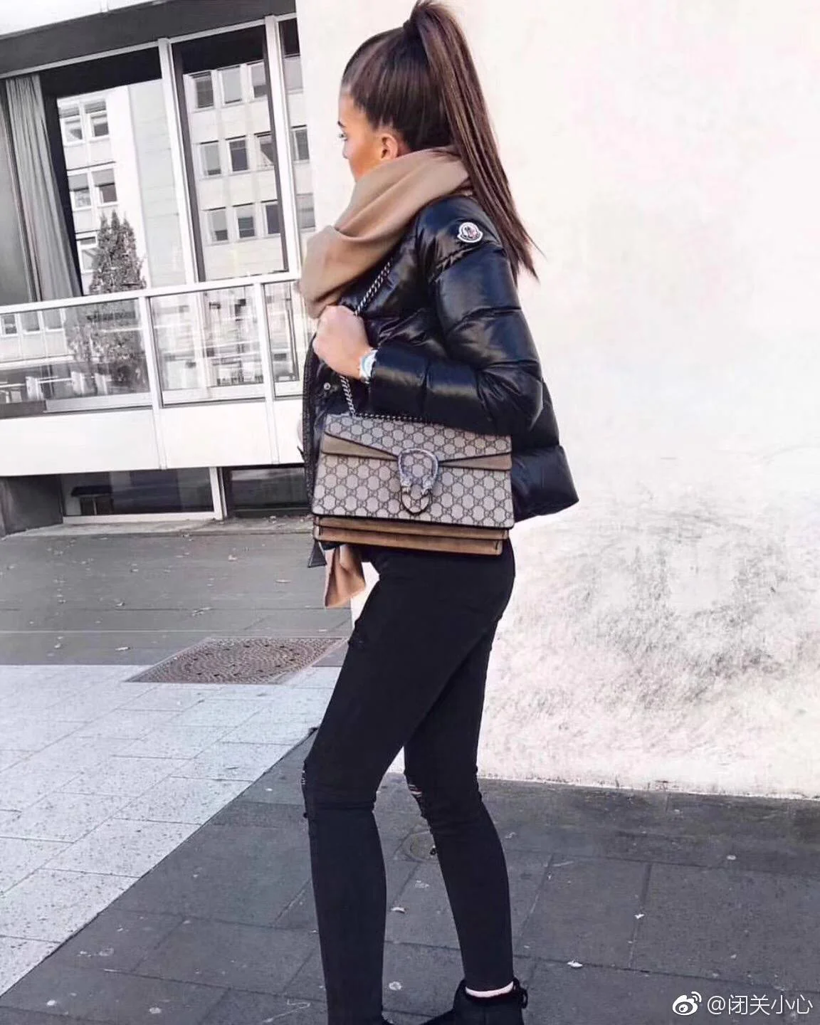 Gucci-经典酒神包-上身图分享