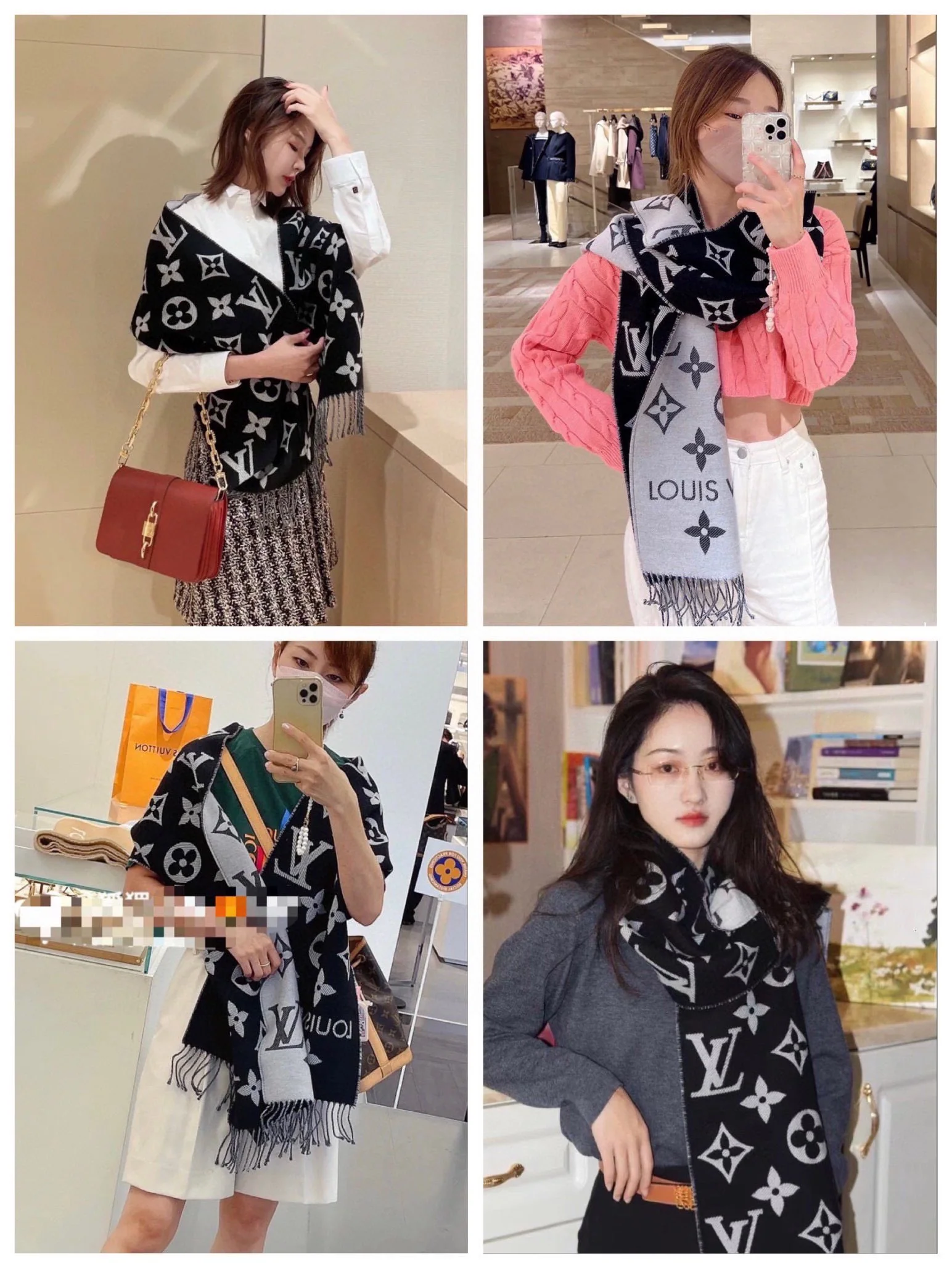 Бестселлер LV-100-Wool-Essential Scarf-186-34cm-1