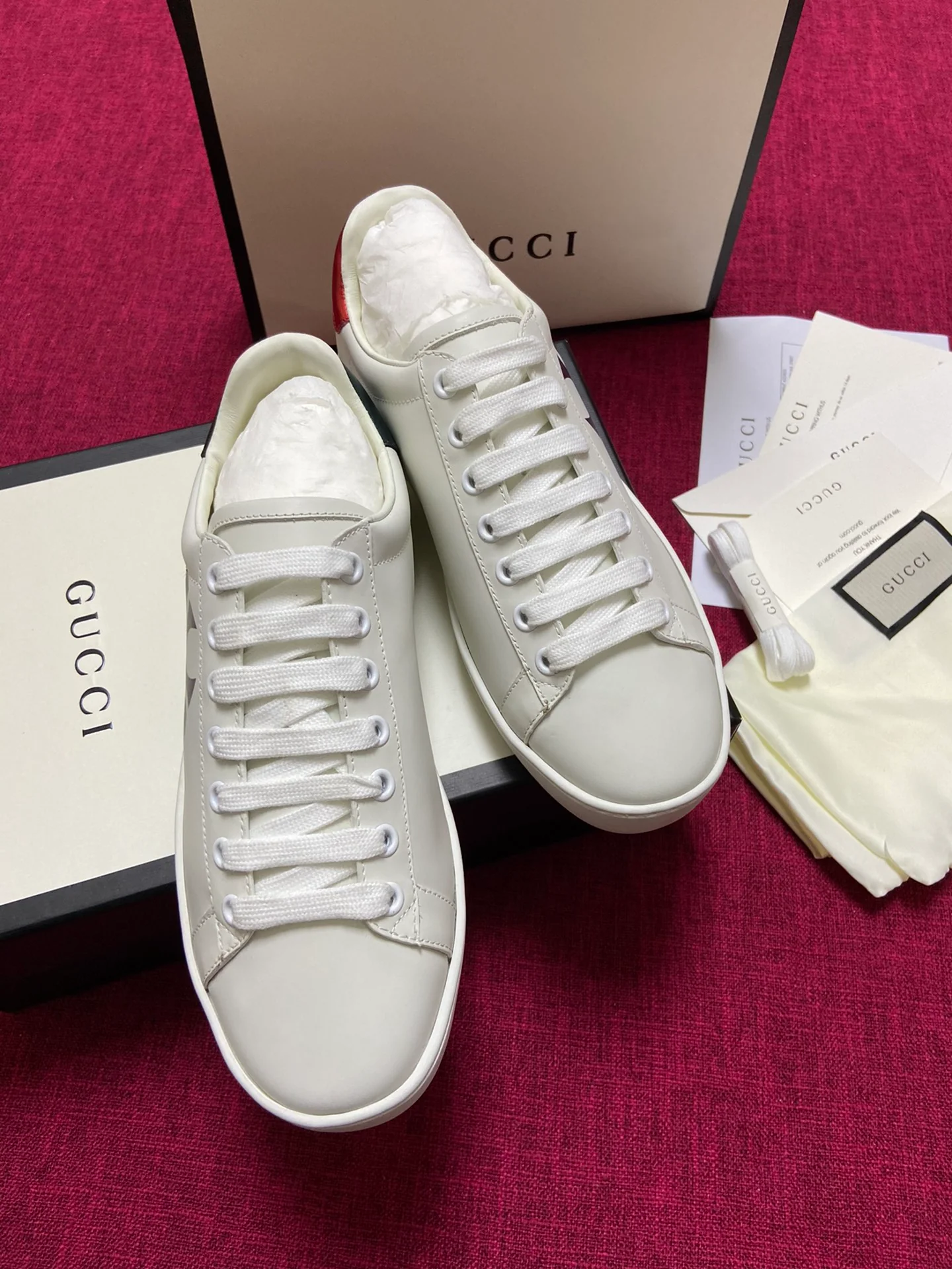 Gucci - Белые кроссовки - Кроссовки - Повседневная обувь - 7