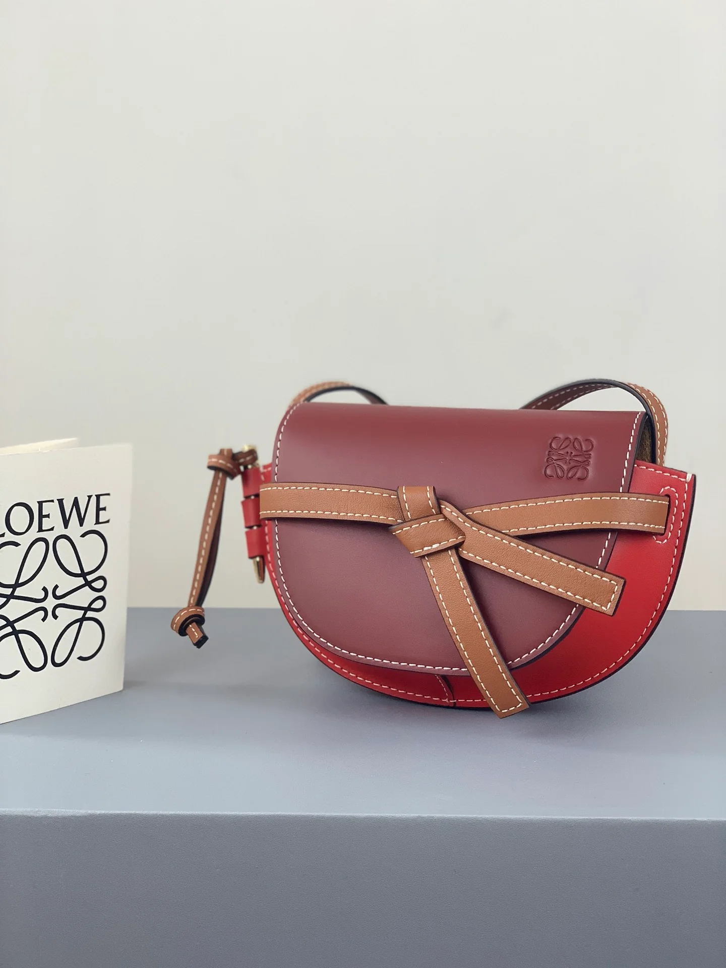 Мини-ворота Loewe 21x12x5x9x5 см, винно-красный x коричневый