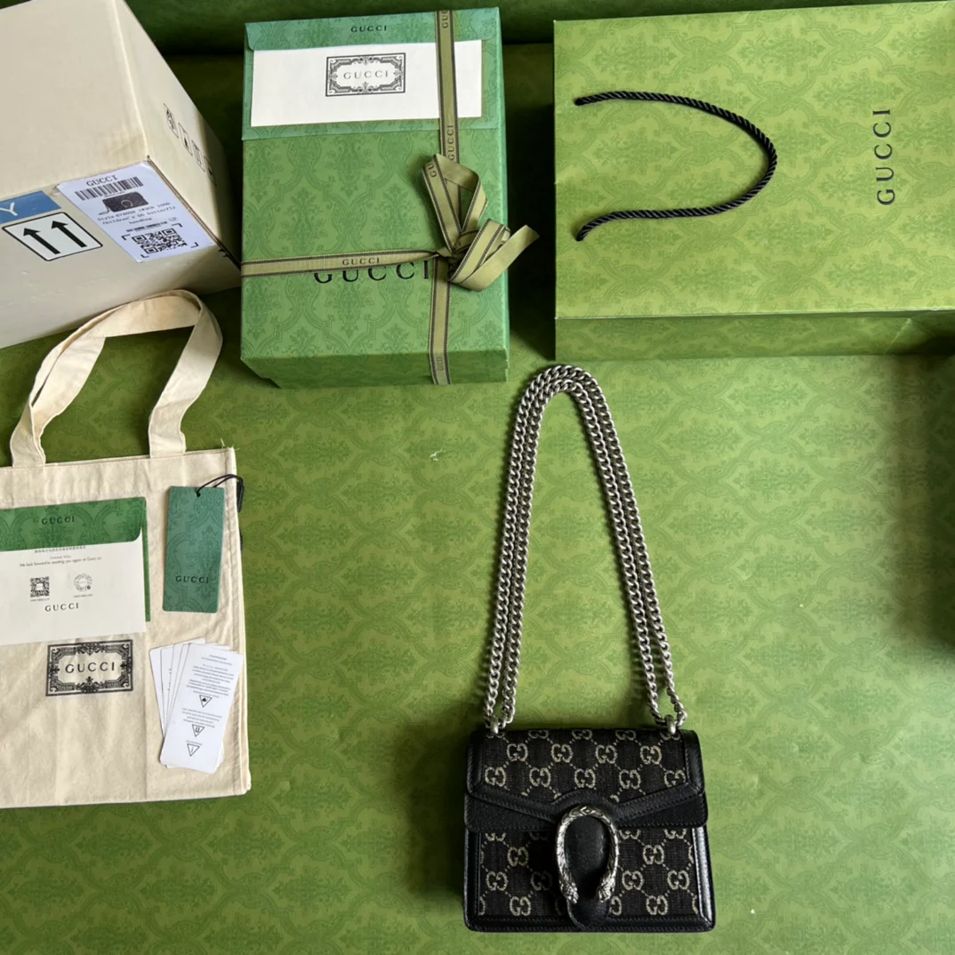 Сумка Gucci Dionysus из черного денима