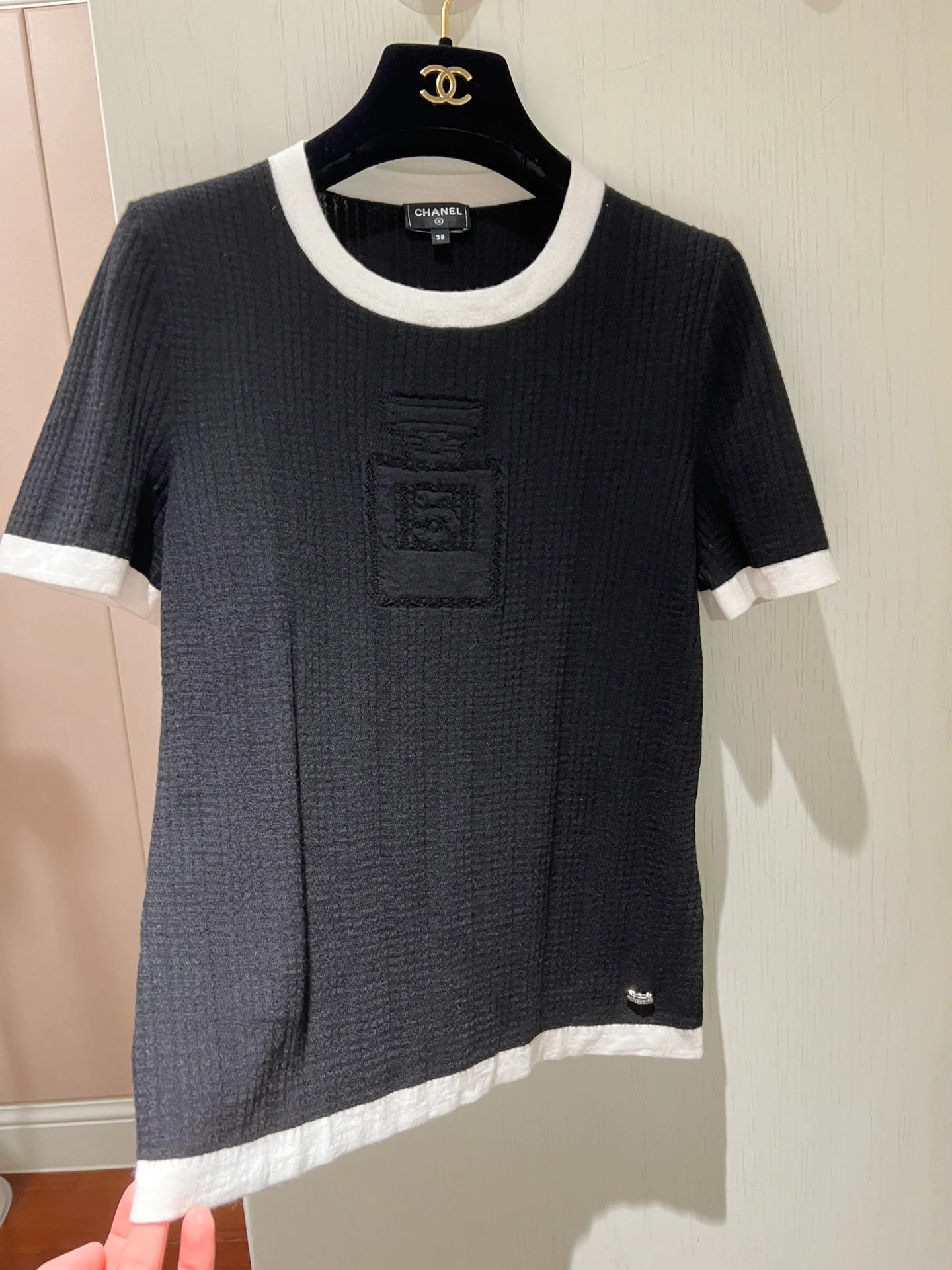 Chanel - 2403 - Вязаный свитер с коротким рукавом