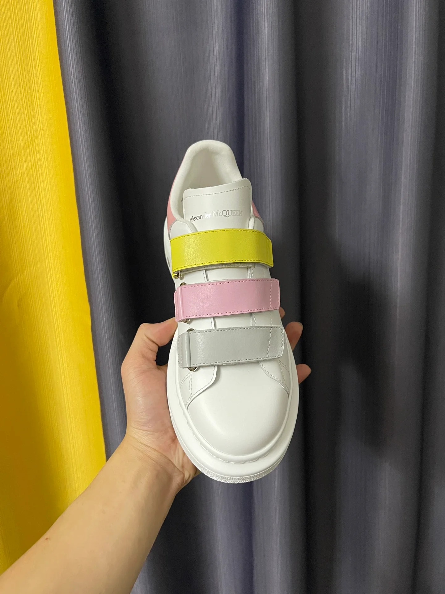 Классические белые кроссовки McQueen - унисекс - новая застежка на липучке - премиум-издание McQueen - 1 шт.