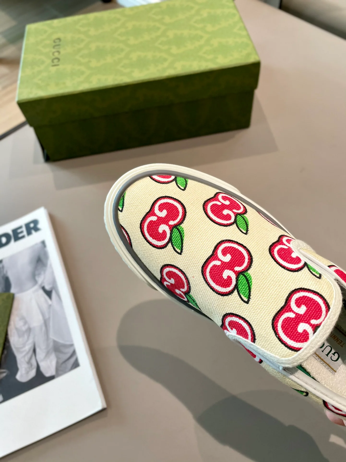 Кед Gucci из парусины - 3