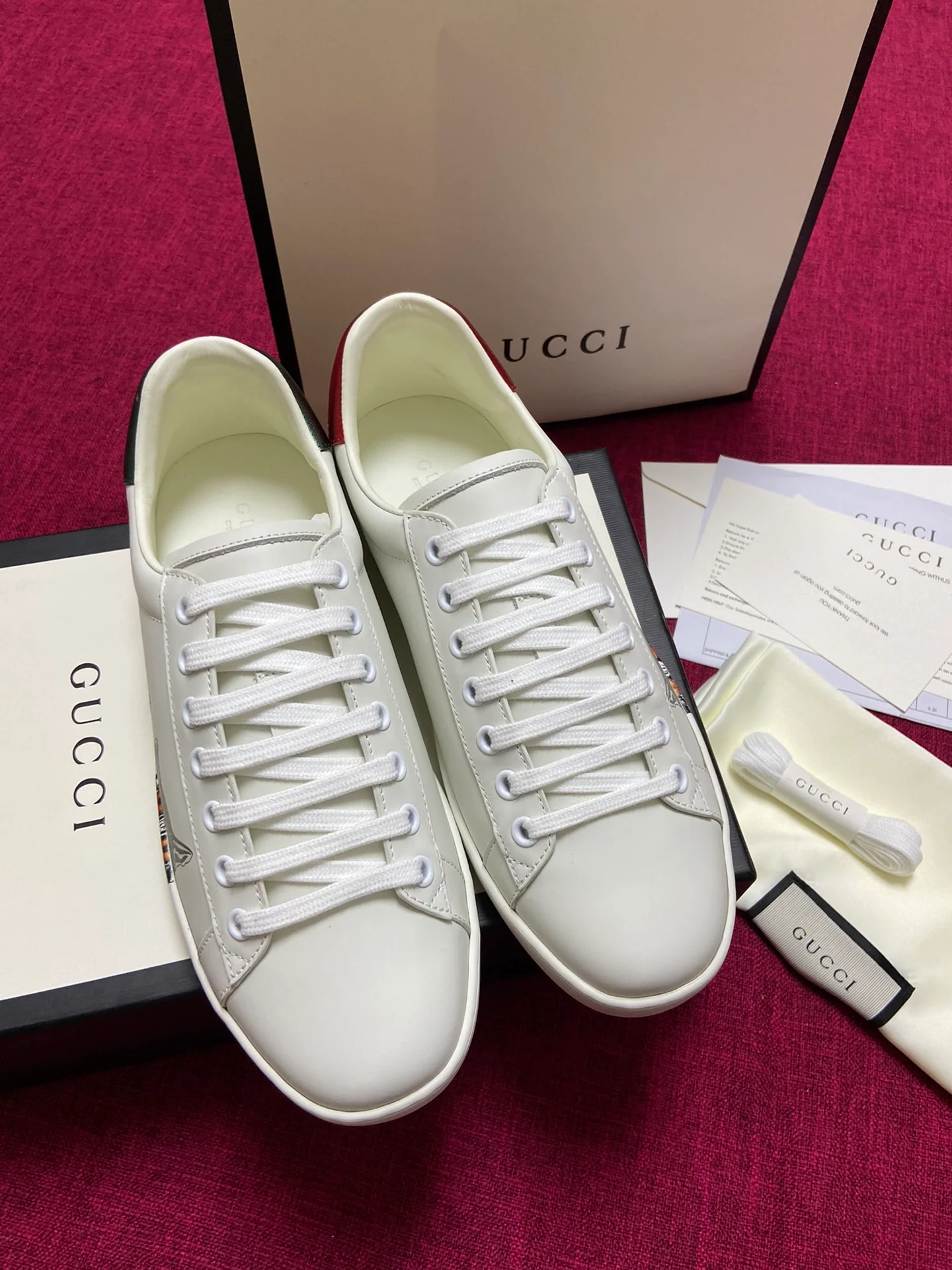 Gucci - Белые кроссовки - Кроссовки - Повседневная обувь - 10