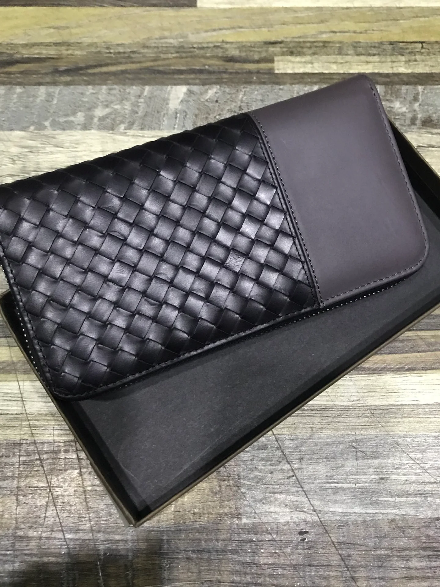 BV 拉链长夹-意大利原厂胎牛皮