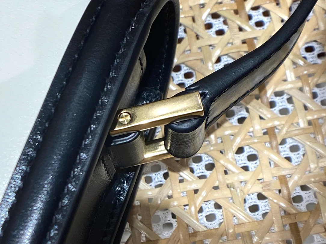 Сумка-мешок YSL Solferino Tofu Bag - бело-черная - 18 см