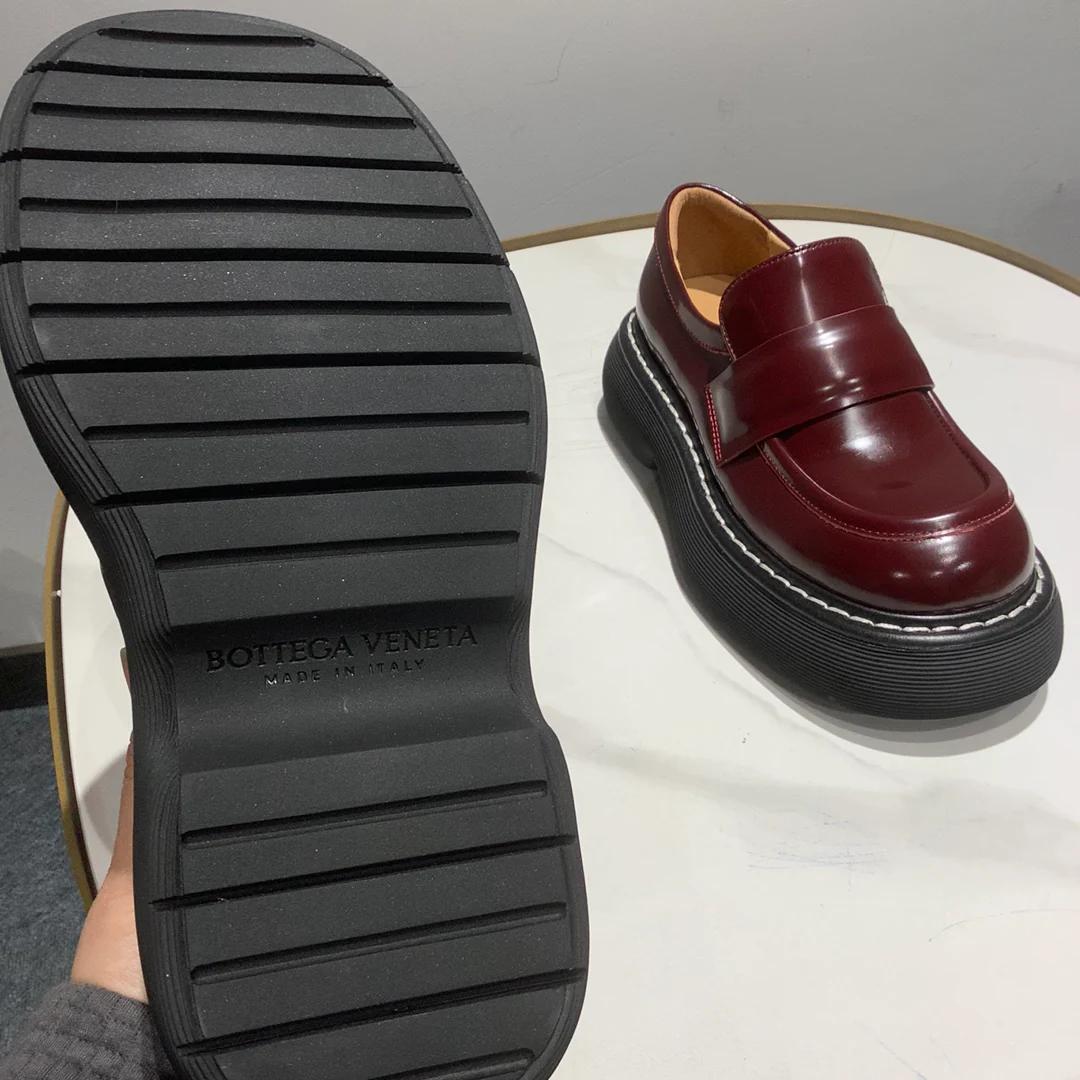 BV - Ботинки Dr. Martens на платформе - Бордовые