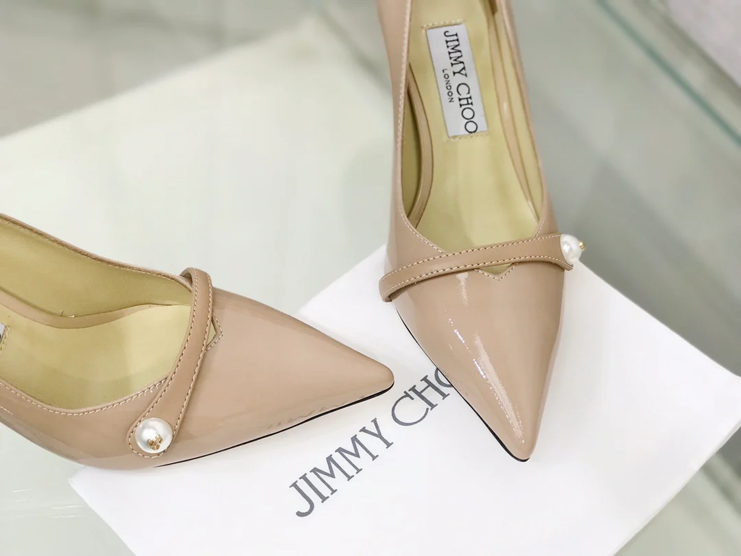 Туфли на высоком каблуке с пряжкой и острым носком Jimmy Pearl - 1