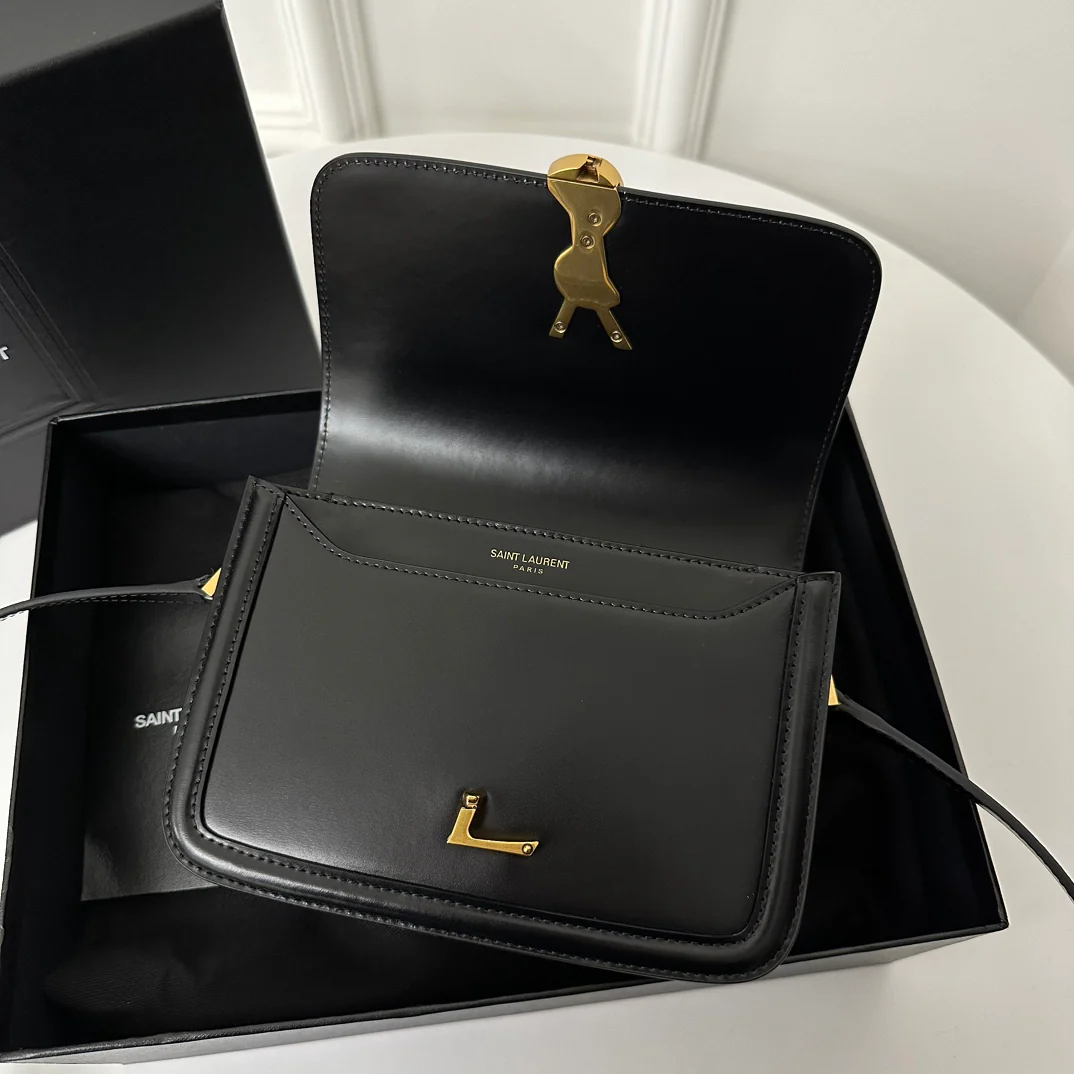 YSL Box Saint Laurent Tofu Bun Small Black