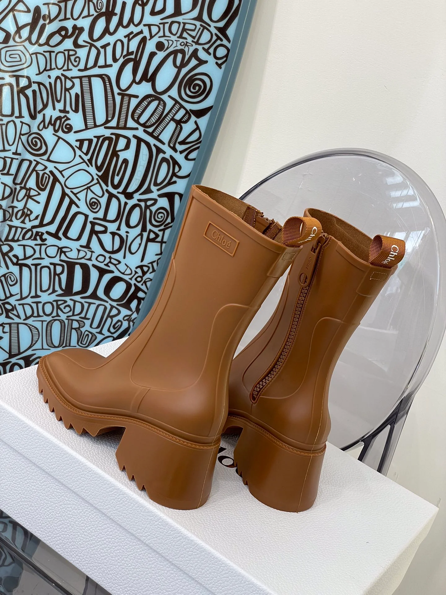 Обувь Chloe - Резиновые сапоги на платформе Chloe