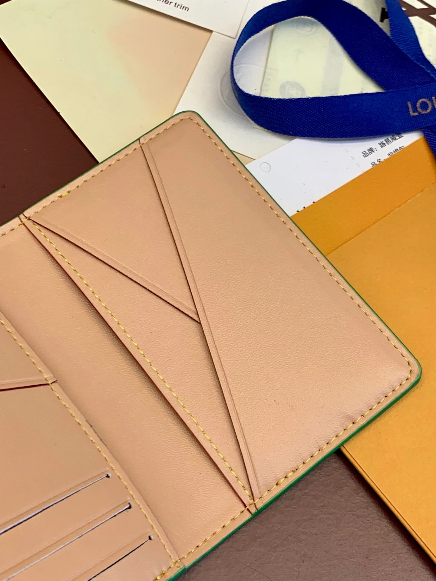 LV-n40632-Карманный кошелек с клетчатым узором