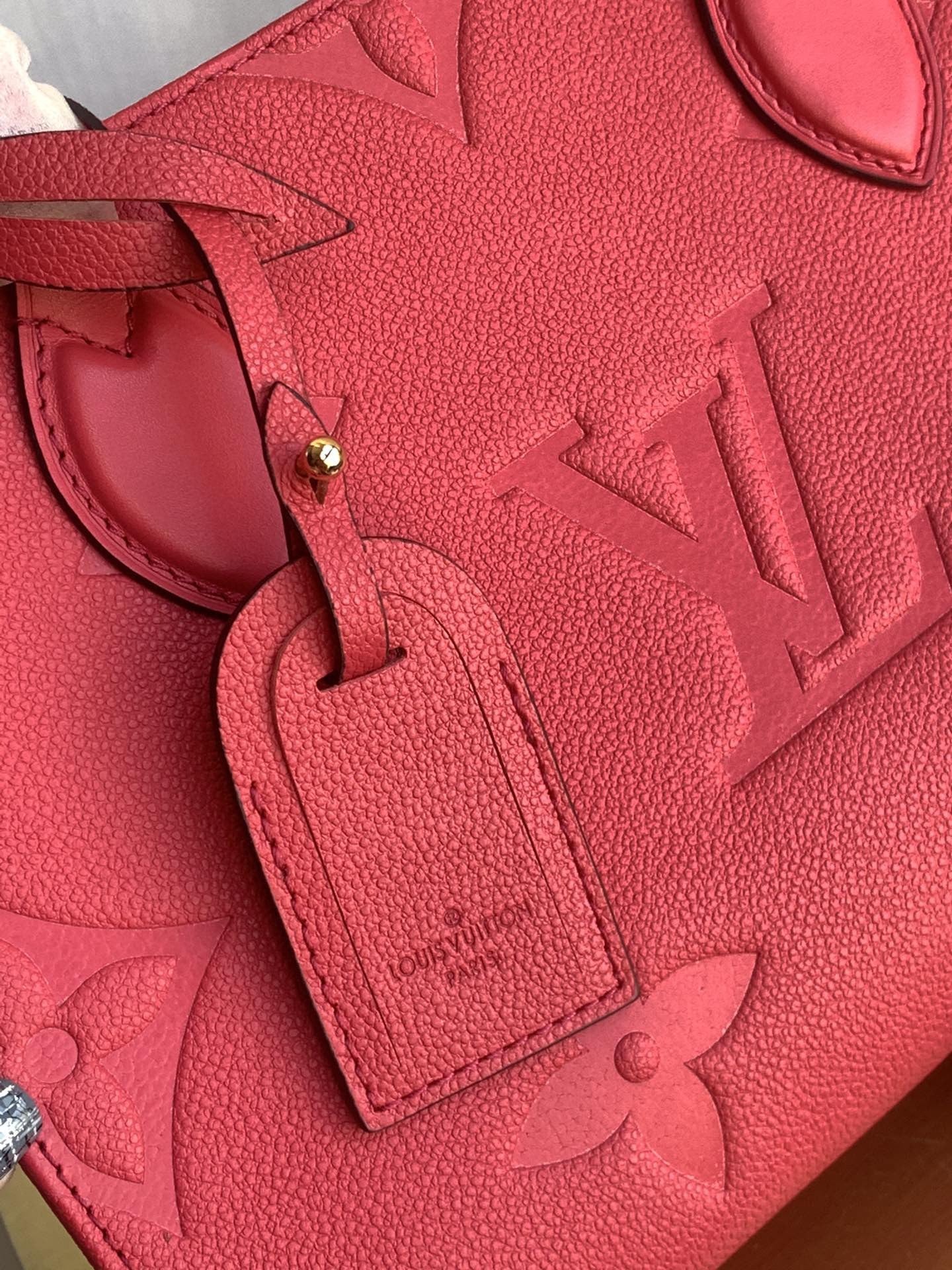 Сумка LV M45660 On The Go PM Small Handbag - Розово-красная