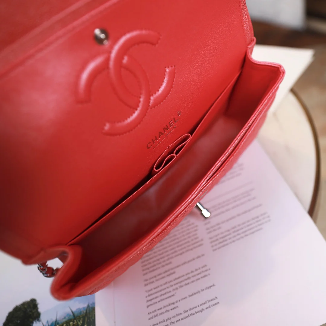 Сумка Chanel Spring/Summer 2019 Ant Pattern CF с перламутровой розовой серебряной пряжкой - 25 см