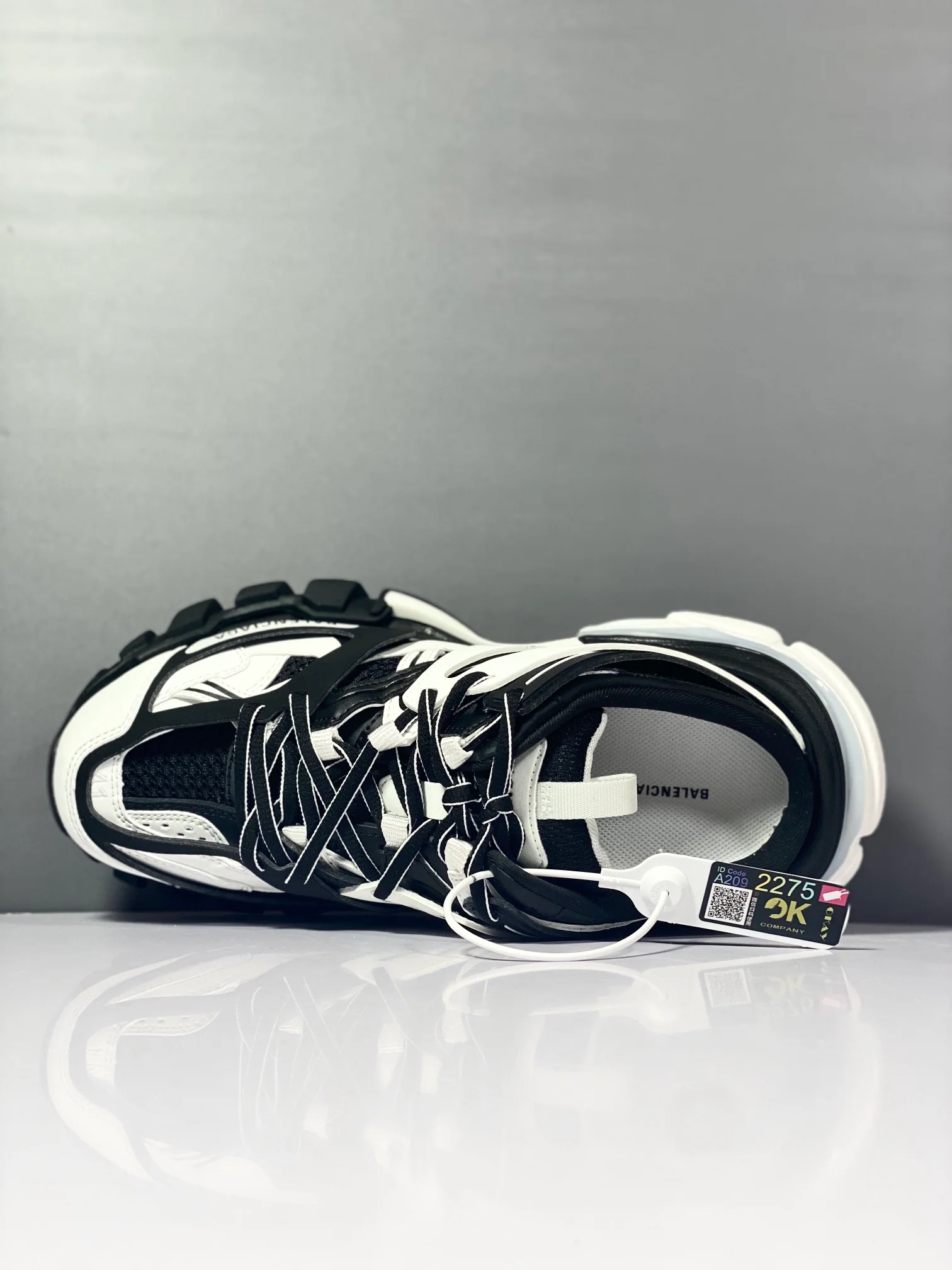 Balenciaga - Парные тапочки - 3-0 - Полутапочки - Кроссовки - Tess - S-Gomma - Maille - Бело-оранжевые