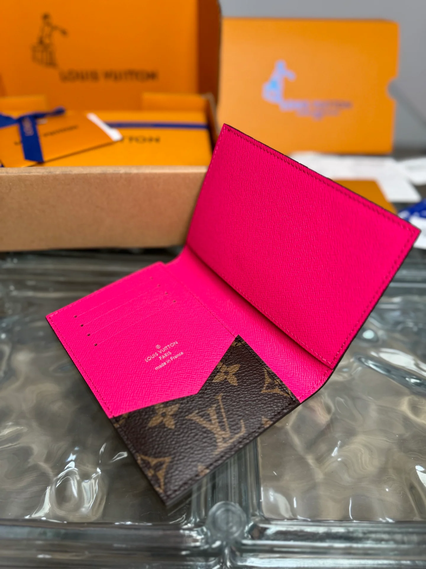 LV-m12825-colormania держатель для паспортных карт, персиково-розовый