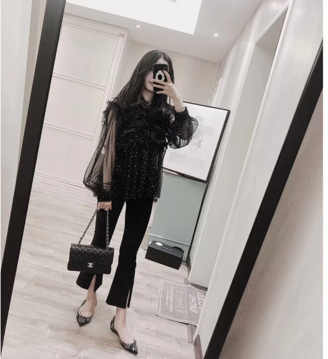 Chanel Classic Flap Caviar Black Medium