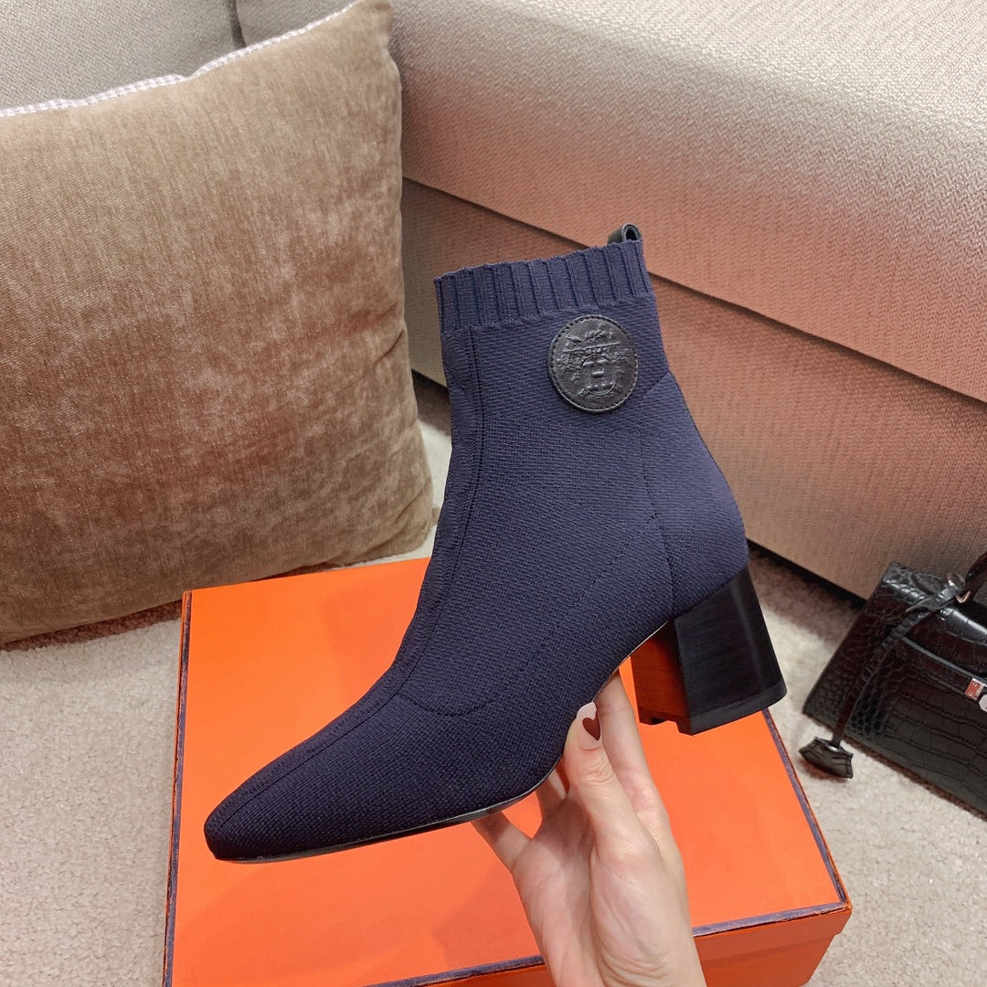 Вязаные эластичные сапоги Hermes-volver