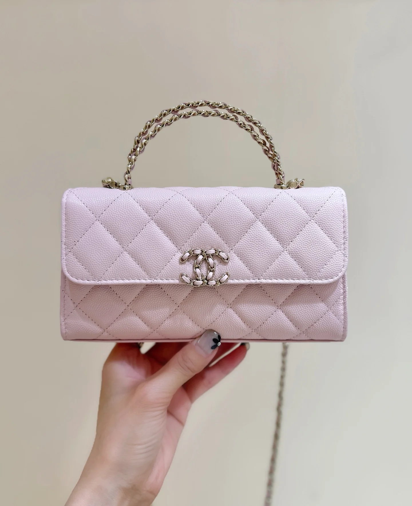 Сумка Chanel 25s Kelly Handle Bag - светло-розовая