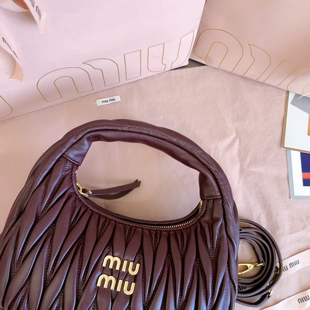 Miu Miu-5bc125-miuwander-сумочка-бордовый