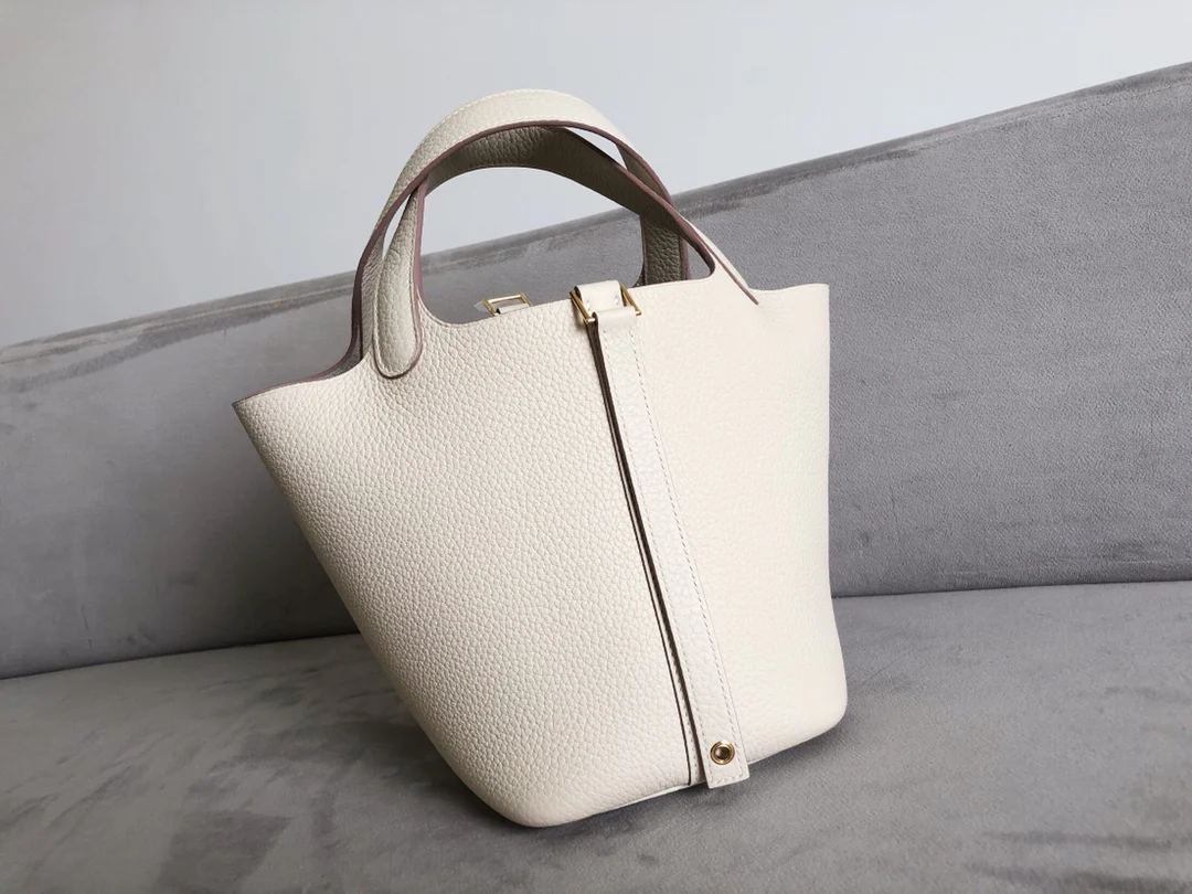 Пряжка из белого золота Hermes Picotin 18tc Milkshake