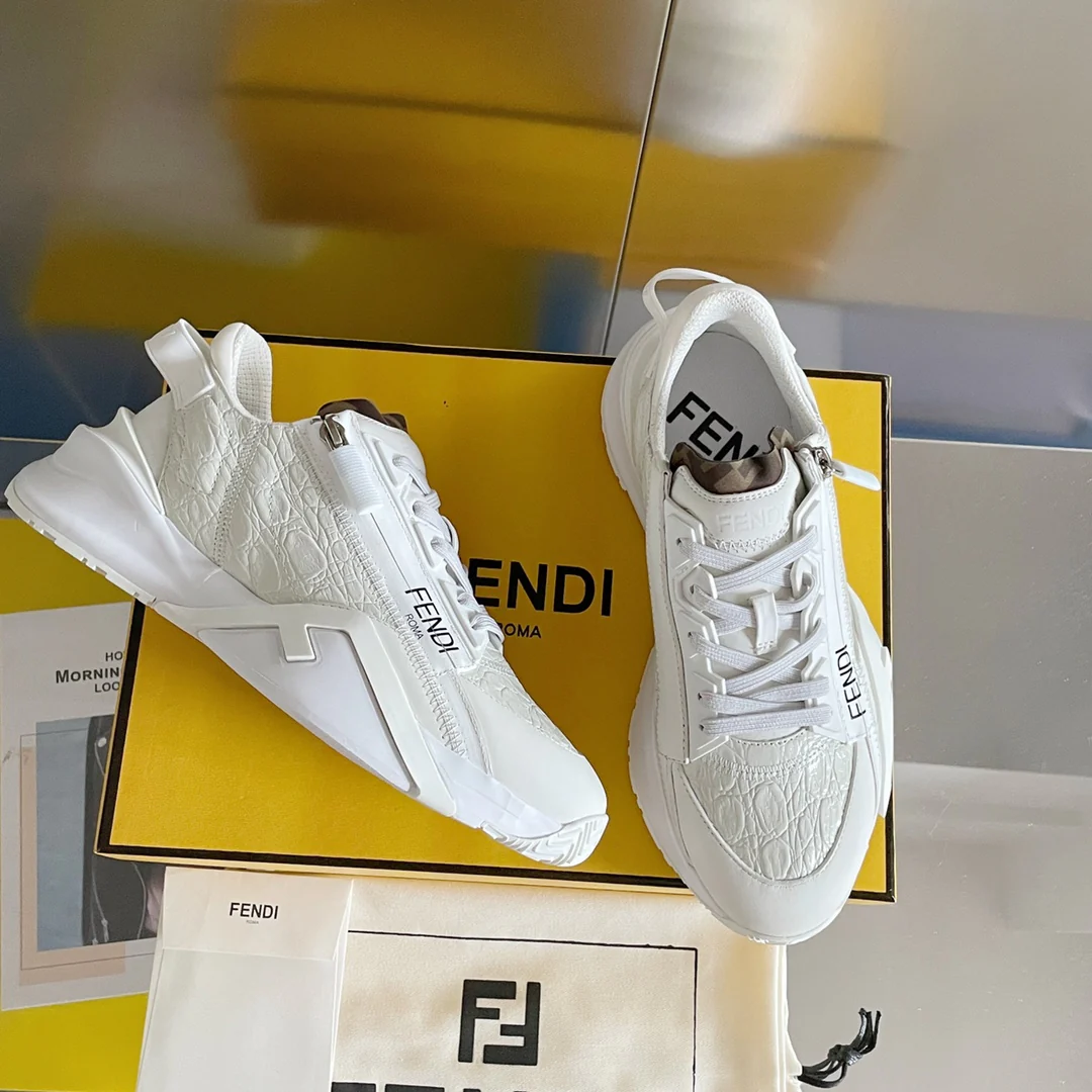 Fendi - Повседневные кроссовки - Белые - 1