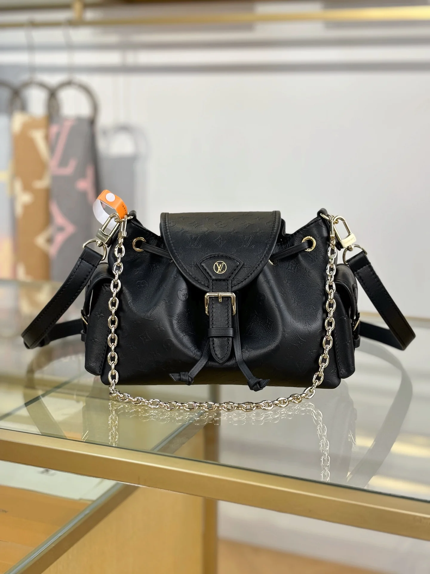 Сумка LV-m25554-odyssee, черная с золотистыми акцентами, 1