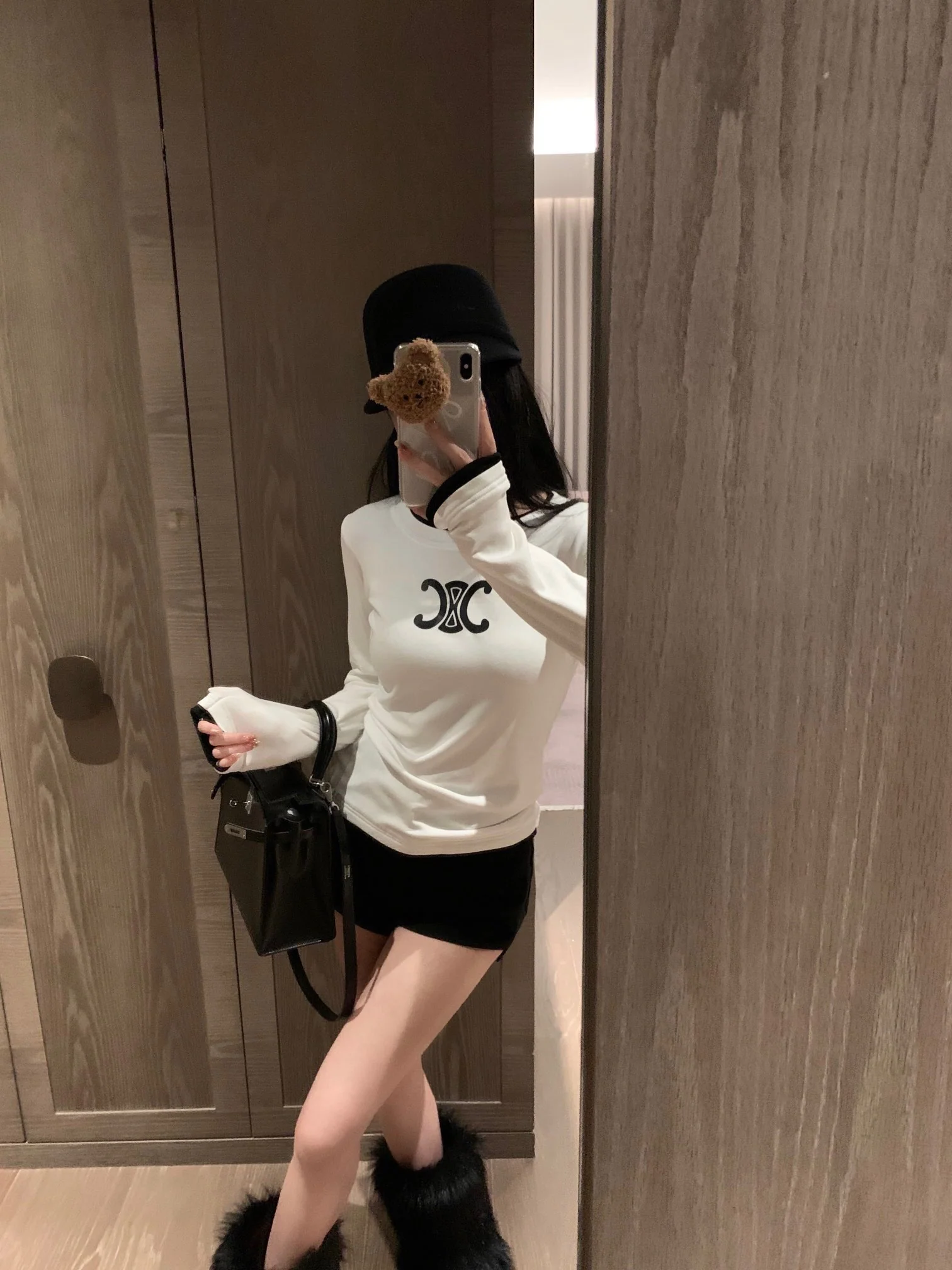 Celine-2404 - Футболка с длинными рукавами и принтом 