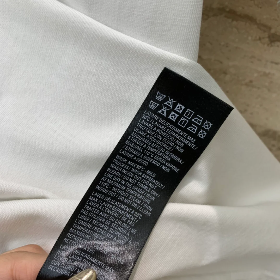 Футболка Balenciaga 2403 Melting Coke Print свободного кроя с коротким рукавом - унисекс - белая