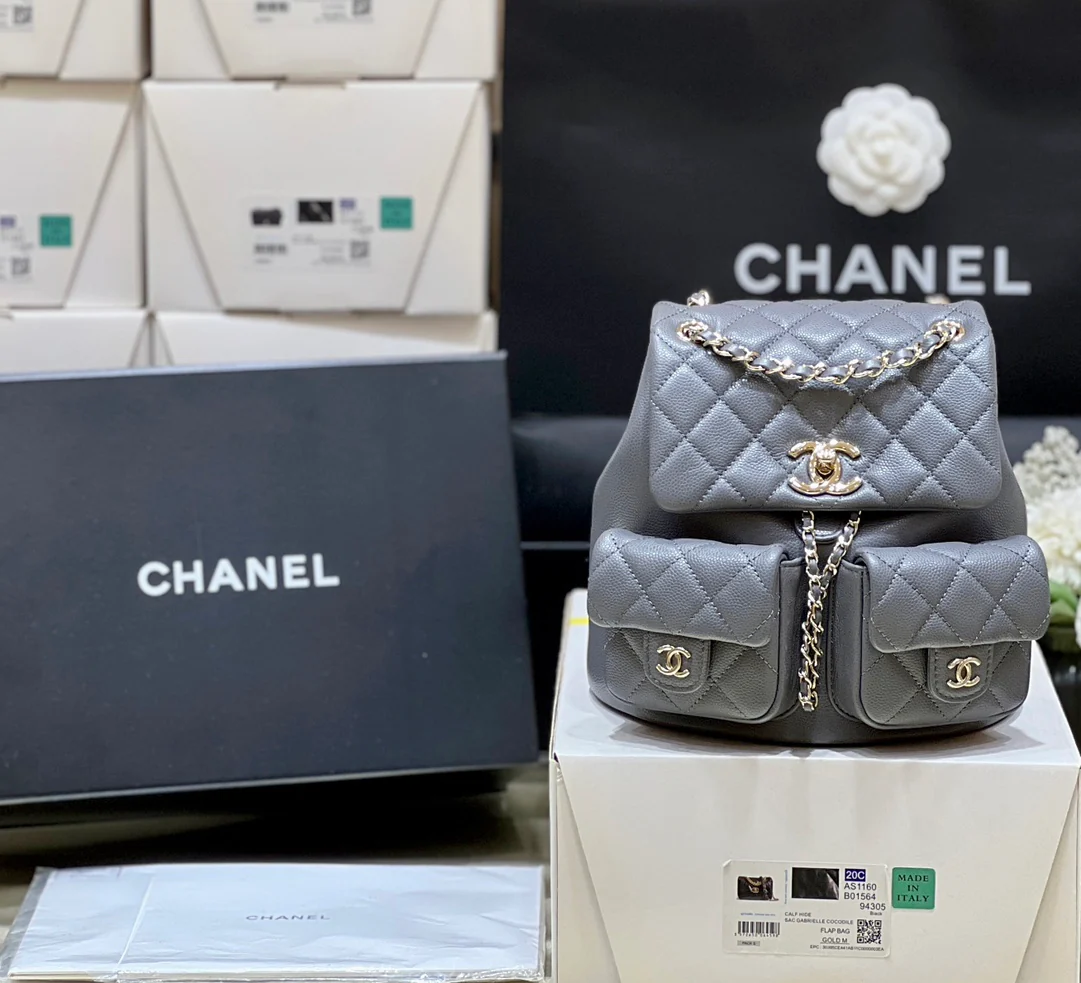 Рюкзак Chanel-Duma Frog — серый