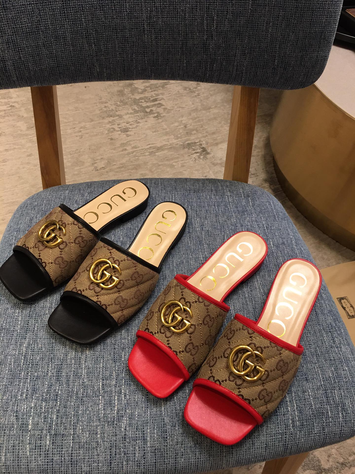 Тапочки Gucci с квадратным носком