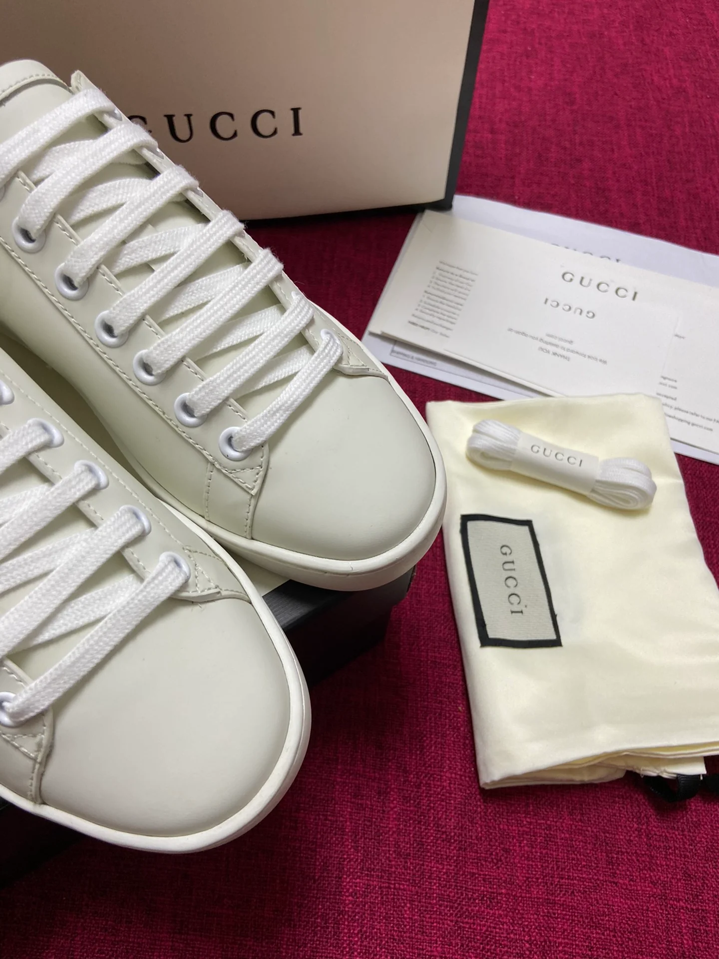 Gucci - Белые кроссовки - Кроссовки - Повседневная обувь - 9